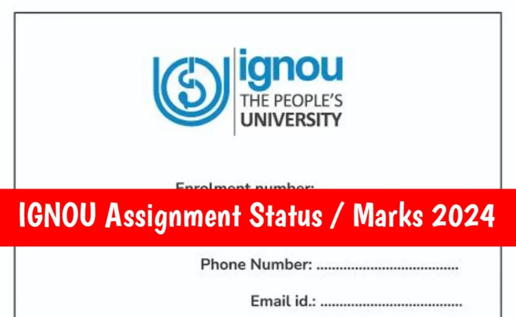 IGNOU Assignment Status 2024 - Check Here